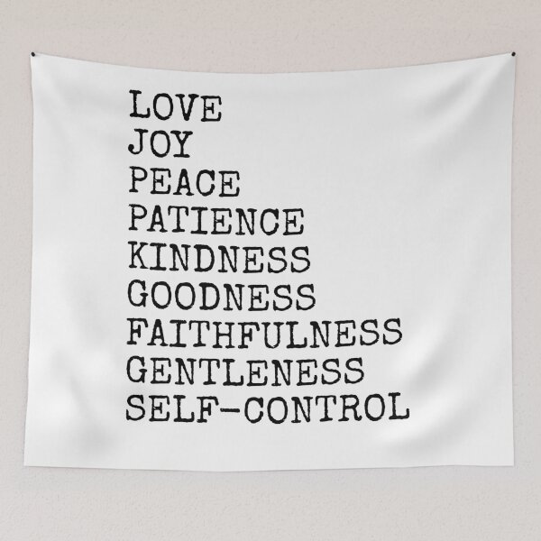 Item preview, love joy peace Galatians 5:22 - 23 designed and sold by House Sparrow.
