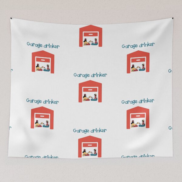 Item preview, Garage Drinker designed and sold by SportyDogShop.