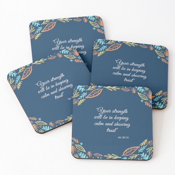 Item preview,  2021 Year text - Your strength will be in keeping calm and showing trust (Isaiah 30:15) designed and sold by magdajwgifts.
