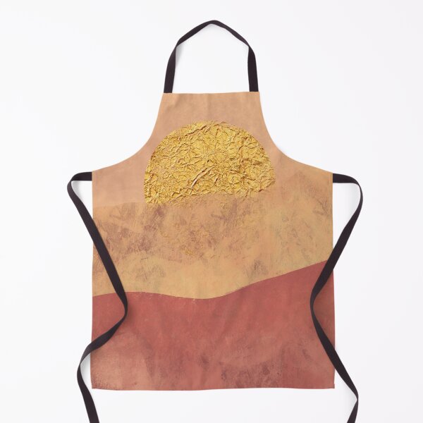 Item preview, Minimalist Simple Hot Desert Mountain Landscape Metallic Gold designed and sold by SparrowsEndArt.