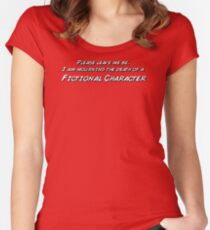 The death of a fictional character Women's Fitted Scoop T-Shirt