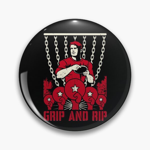 Aperçu de l'œuvre Vintage Disc Golf Grip Et Rip Frolf Player Rétro Propagande créée et vendue par GrandeDuc.