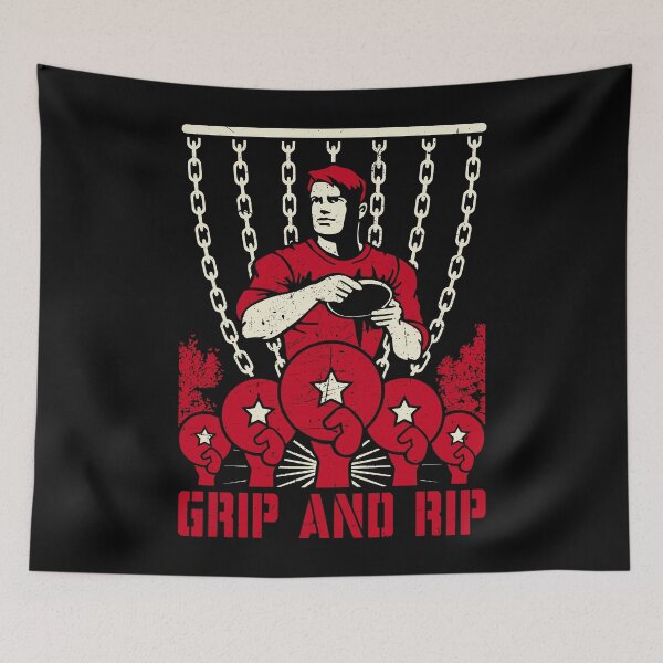 Artikelvorschau, Vintage Disc Golf Grip und Rip Frolf Player Retro Propaganda entworfen und verkauft von GrandeDuc.