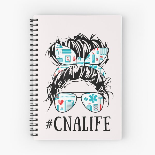 Item preview, Messy Hair Woman Bun CNA Life Nurse  designed and sold by MertieStark.