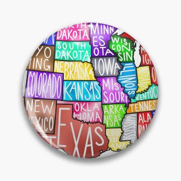 Item preview, Colorful Map designed and sold by lindseyarcher.