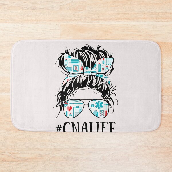 Item preview, Messy Hair Woman Bun CNA Life Nurse  designed and sold by MertieStark.