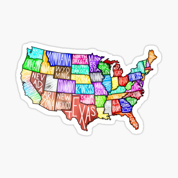Item preview, Colorful Map designed and sold by lindseyarcher.