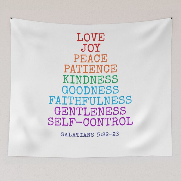 Item preview,  different colors love joy peace Galatians 5:22 - 23 designed and sold by House Sparrow.