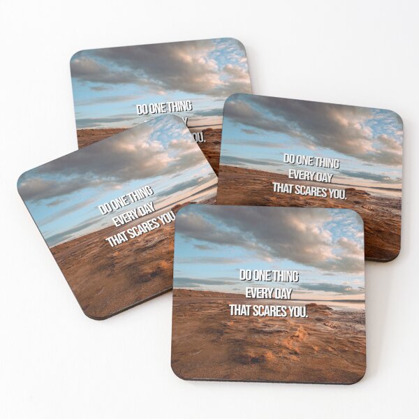 Item preview, Nature Inspirational Quote - Do one thing every day that scares you designed and sold by 2Girls1Shirt.