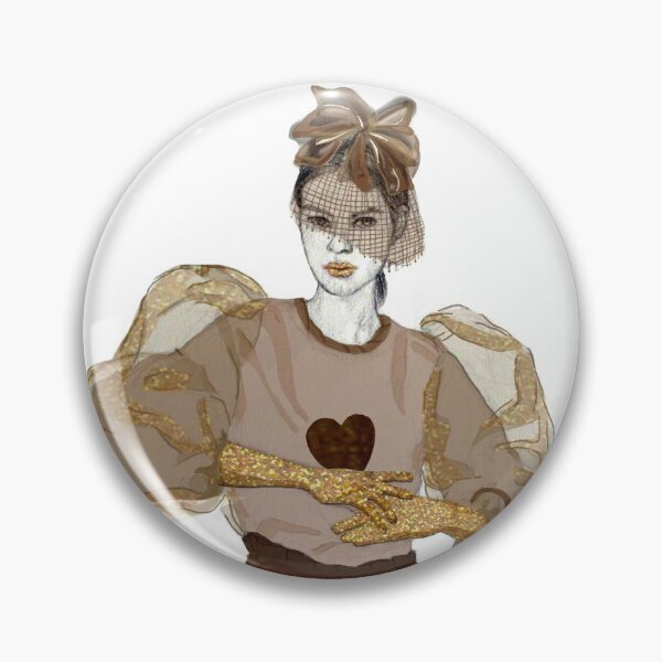 Item preview, Illustration girl dressed in gold designed and sold by cafesalado.