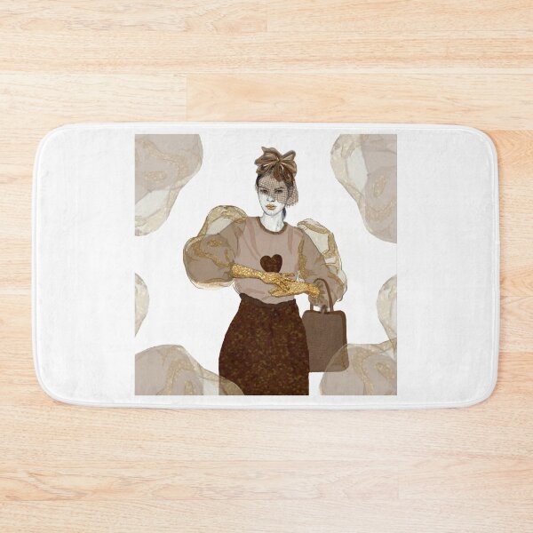 Item preview, Illustration girl dressed in gold designed and sold by cafesalado.