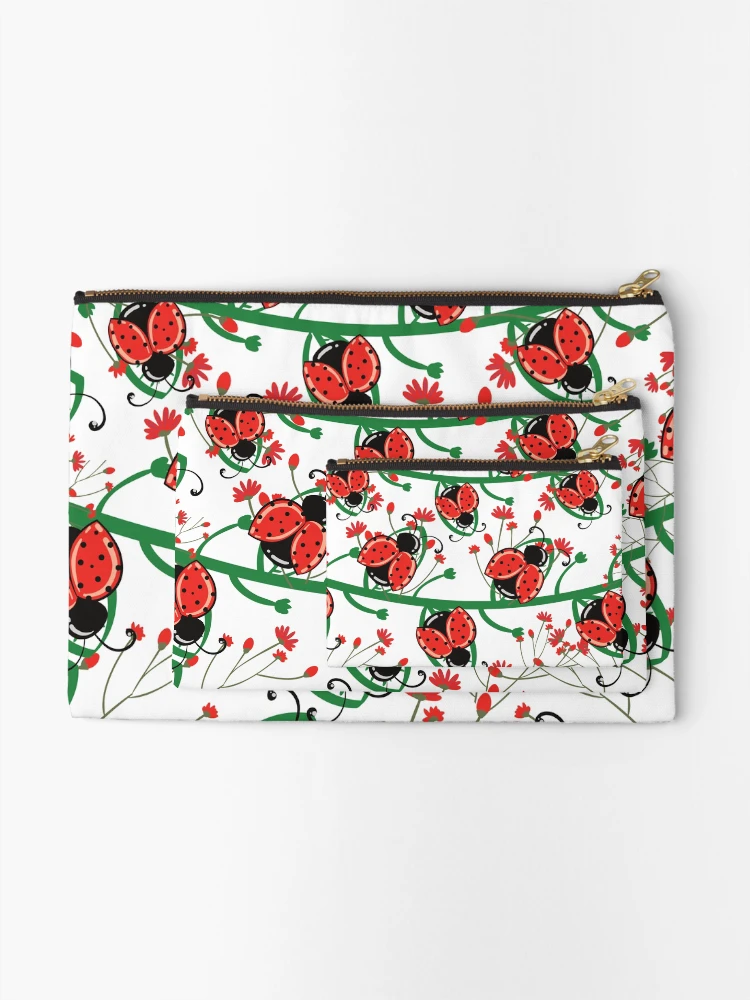 Thumbnail 2 of 4, Zipper Pouch, Spring bug, Spring 2021 designed and sold by CATSandHATS.