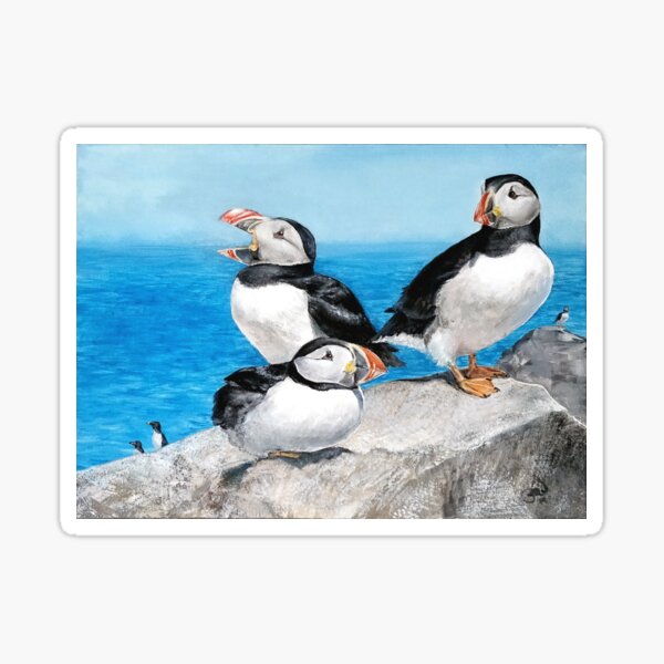 Item preview, Atlantic Puffins designed and sold by Tricia Newton.