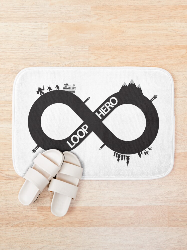Thumbnail 1 of 6, Bath Mat, Infinity Loop Hero designed and sold by KrisSidDesigns.