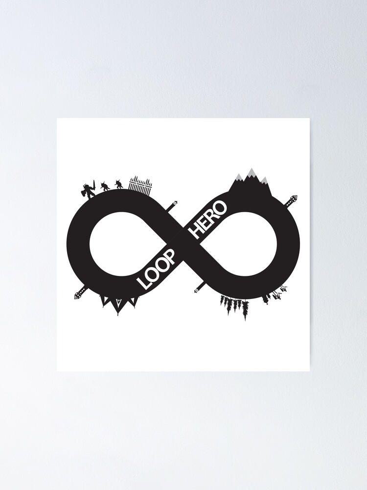 Thumbnail 1 of 3, Poster, Infinity Loop Hero designed and sold by KrisSidDesigns.