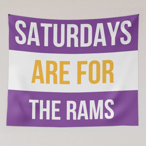 Item preview, Saturdays are for the Rams designed and sold by NicholasForbes.