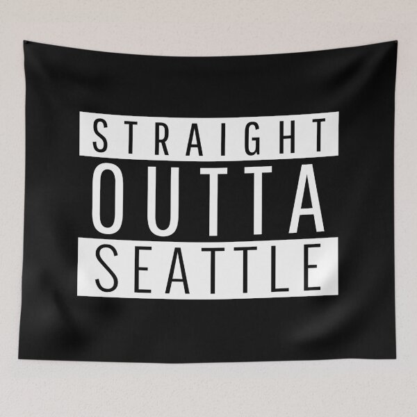 Item preview, Straight Outta Seattle Washington designed and sold by Teelogic.