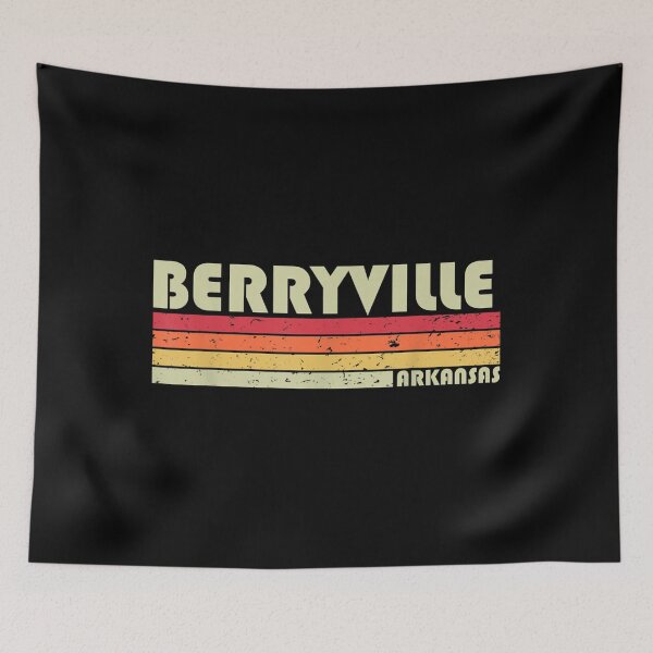 Item preview, BERRYVILLE AR ARKANSAS Funny City Home Roots Gift Retro 80s designed and sold by ADAMANDREWSAU.