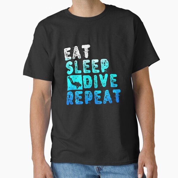 Item preview, Eat Sleep Dive Repeat designed and sold by BLake77777.