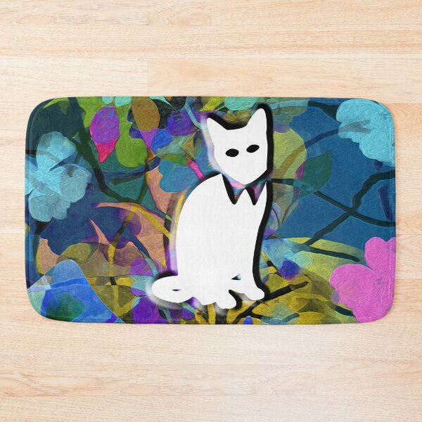 Item preview, Floral Cat in Flowers Popoki 709 designed and sold by VinBasis.