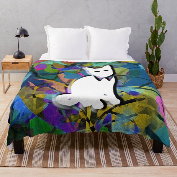 Item preview, Floral Cat in Flowers Popoki 709 designed and sold by VinBasis.