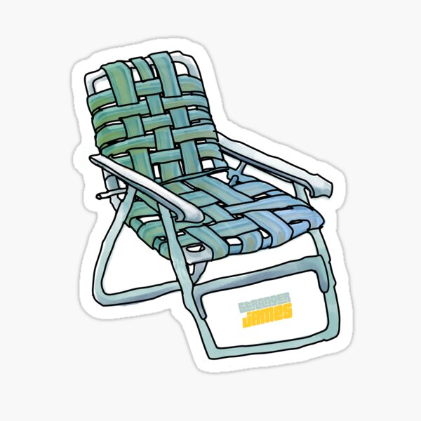 Retro Lawn Chair Sticker
