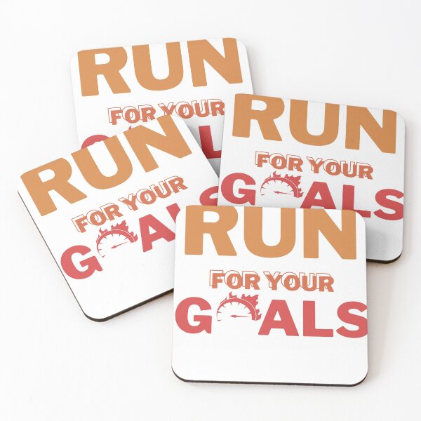Item preview, run for your goals - daily motivation design designed and sold by BeenTees.