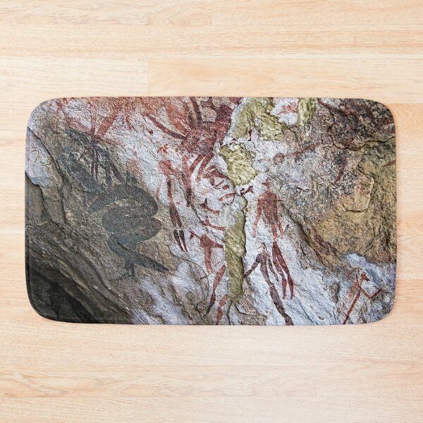 Item preview, African Prehistoric Rock Art Painting People Dancing designed and sold by worldways.