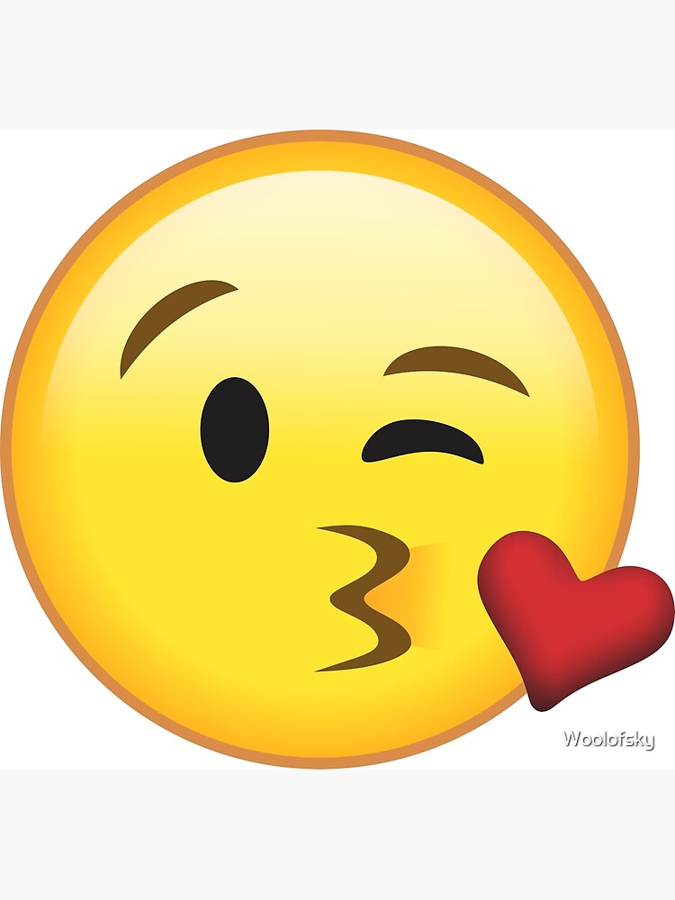 Kissing Emoji Posters Redbubble
