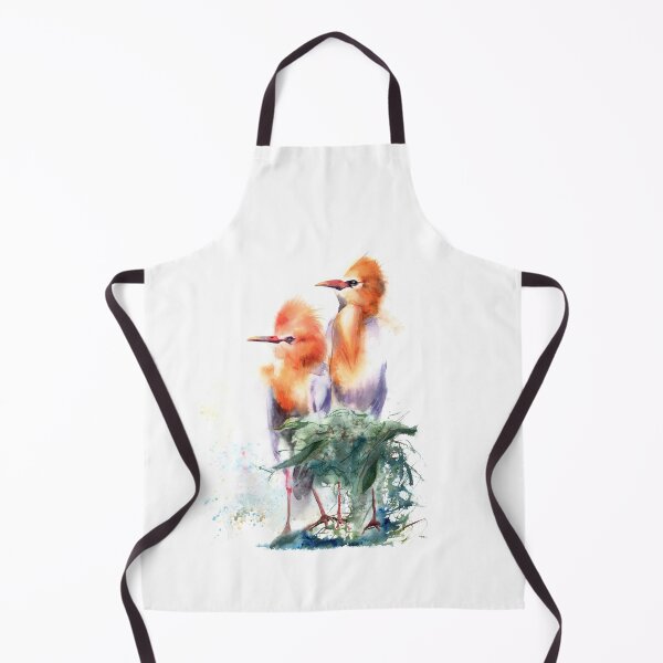 Item preview, Watercolor Cattle Egret Print designed and sold by PaintsPassion.