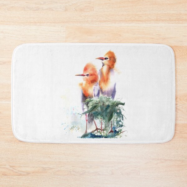 Item preview, Watercolor Cattle Egret Print designed and sold by PaintsPassion.