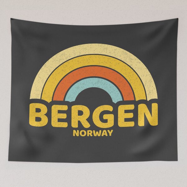 Artikelvorschau, Retro Bergen Norway entworfen und verkauft von dk80.
