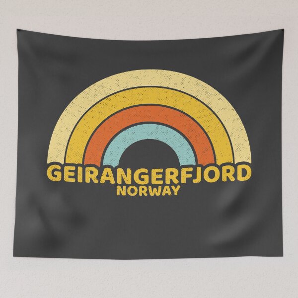 Artikelvorschau, Retro Geirangerfjord Norway entworfen und verkauft von dk80.