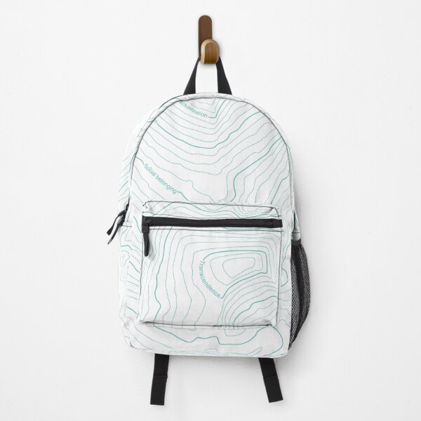 Item preview, WE PERCEIVE | PSYCHOLOGY THINGS - Maslow's HIERARCHY of NEEDS on TOPOGRAPHY - Clean White designed and sold by Luis Wong | We Perceive.