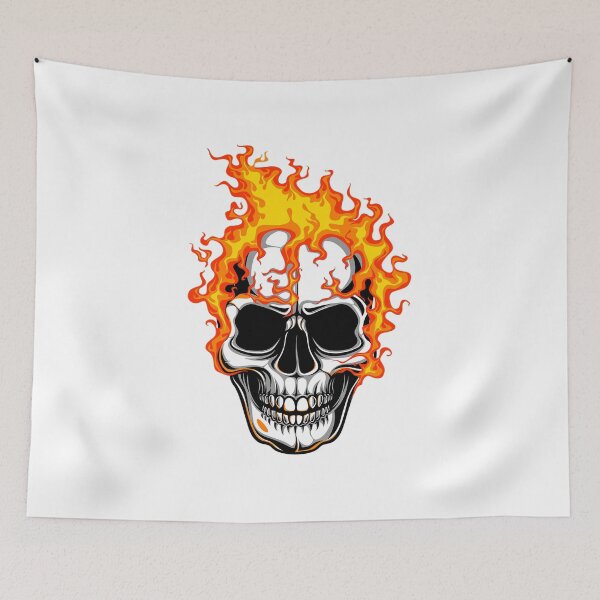 Item preview, The Flaming Skull designed and sold by chobend.