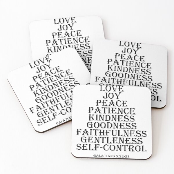 Item preview, love joy peace Galatians 5:22 - 23 designed and sold by House Sparrow.