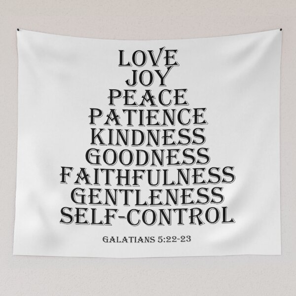 Item preview, love joy peace Galatians 5:22 - 23 designed and sold by House Sparrow.