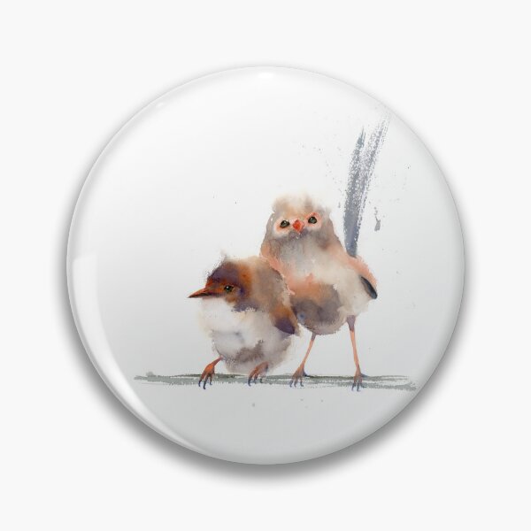 Item preview, two wrens watercolor art print designed and sold by PaintsPassion.