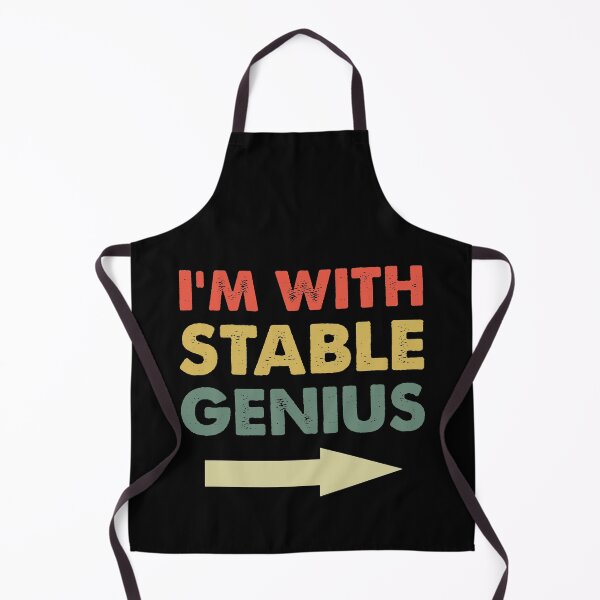 Item preview, I am with stable genius-retro designed and sold by iskapa.