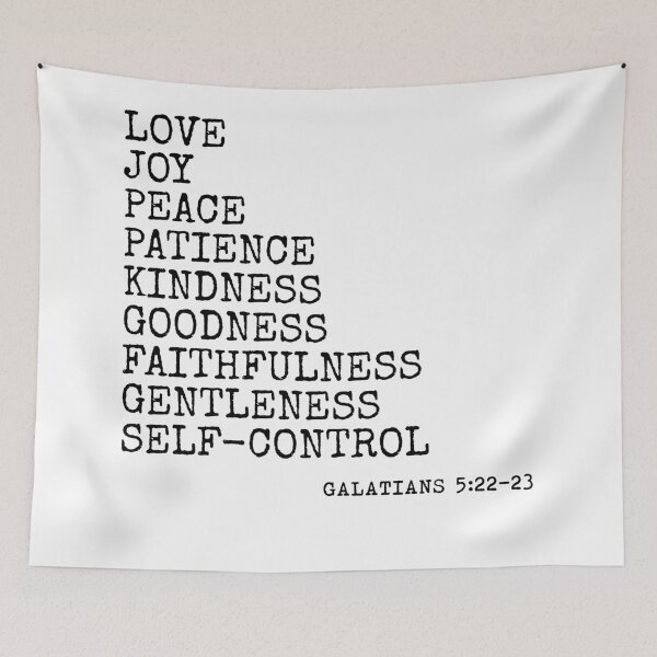 Item preview, love joy peace Galatians 5:22 - 23 designed and sold by House Sparrow.