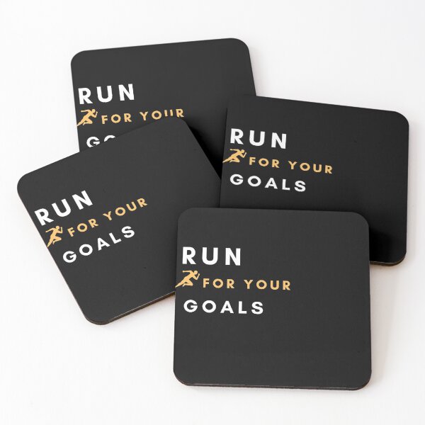 Item preview,  run for your goals - daily motivation design designed and sold by BeenTees.