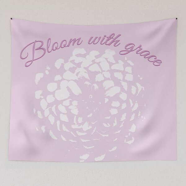 Item preview, Bloom with grace pink flower pattern  designed and sold by myseptember18th.