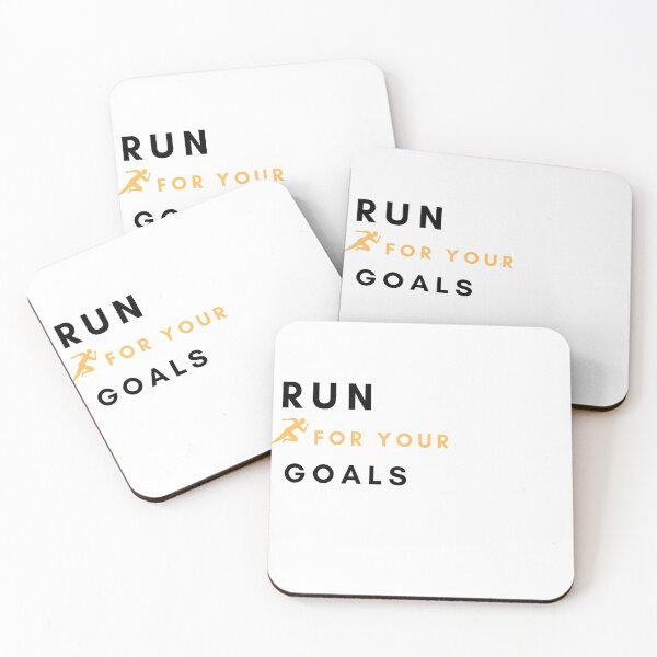 Item preview, run for your goals - daily motivation design designed and sold by BeenTees.