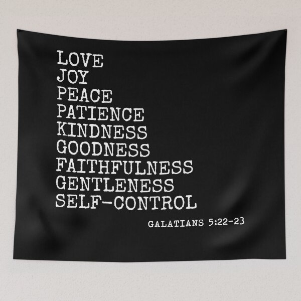 Item preview, love joy peace Galatians 5:22 - 23 designed and sold by House Sparrow.