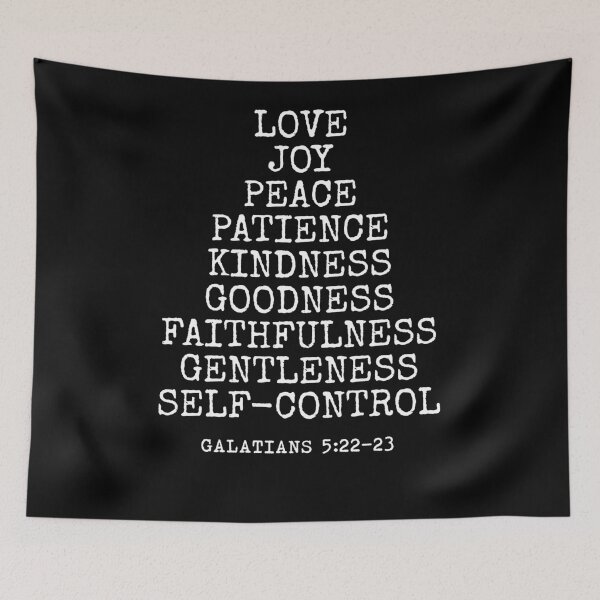 Item preview, love joy peace Galatians 5:22 - 23 designed and sold by House Sparrow.
