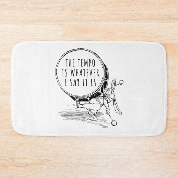 Item preview, The Tempo Is Whatever I Say It Is, Funny Bunny Drummer, Drummer Saying Gift. designed and sold by PrettyAmazing.
