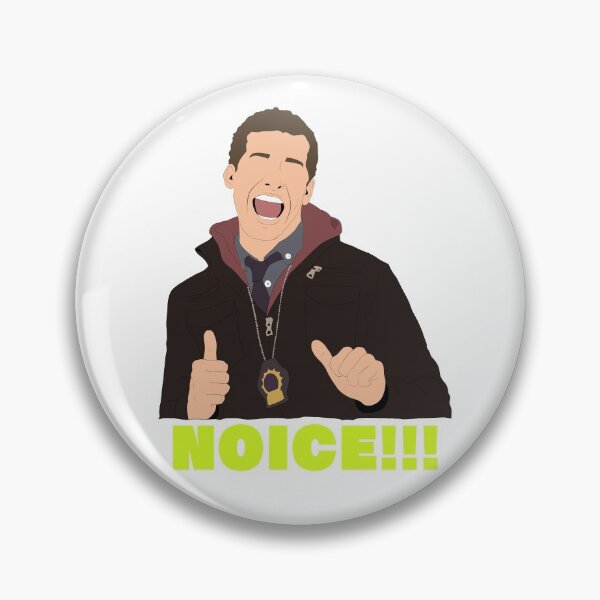 Item preview, Brooklyn Nine Nine Jake Peralta "Noice" Quote Brooklyn Nine Nine Stickers Brooklyn Nine Nine tshirt designed and sold by Daniel Harrison.