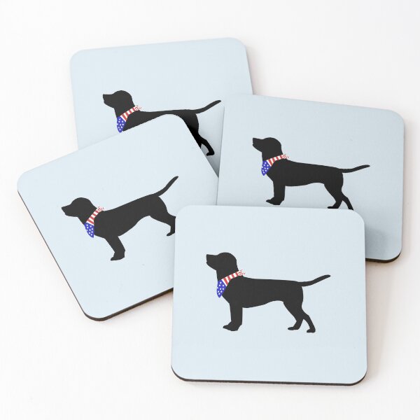 Item preview, Black Labrador with  USA collar designed and sold by designInk.