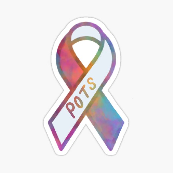 Item preview, POTS Rainbow Awareness Ribbon designed and sold by Karoslee.
