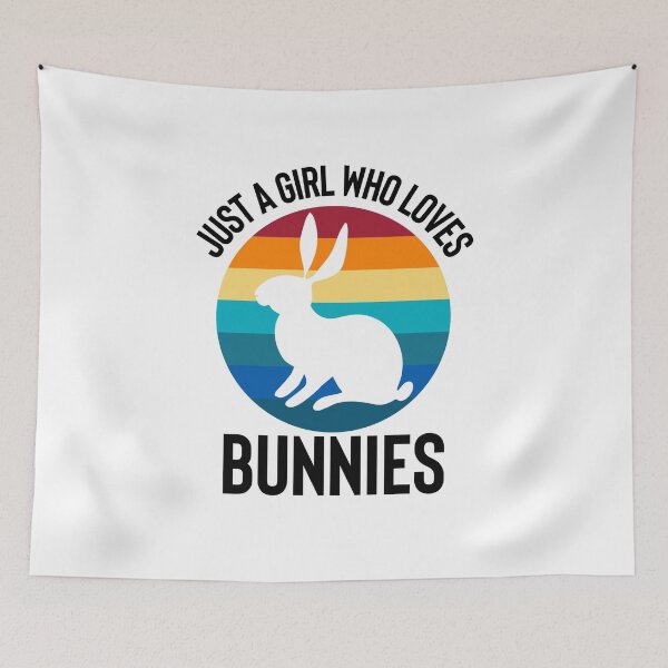 Item preview,  Just A Girl Who Loves bunnies  designed and sold by Style2Vie.